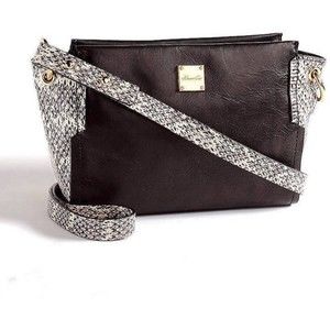 Kenneth Cole NY Women's Handbag Interlock Leather Trapeze Crossbody New
